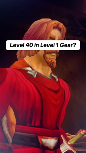 Just found this random toon in level 1 gear as a level 40. Doesn’t make any sense. ##classicwow##worldofwarcraft##warcraftmemes##undergeared##playeronedad