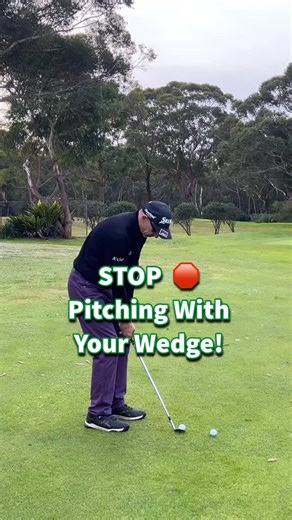 The Pitching Wedge is too low (42°) for most pitch shots. For height, spin and control. learn to pitch with your sand wedge. Link to Full Video in our bio and comments. @redbellyactive @glenhaynesgolf @ganns.pga @hawksnestgolfclub | Aussie Golf Pros