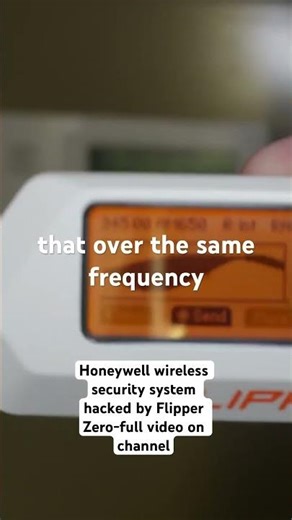 Honeywell wireless security system hacked by Flipper Zero-sneak peek #flipperzero #securitysystem