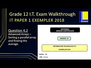 Information Technology Grade 12 Exempler 2018 Paper 1 Questions 4.2