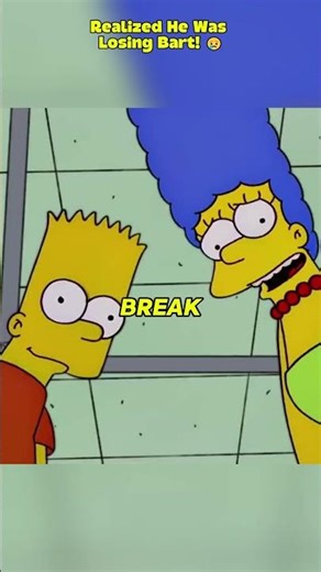 💔 The Simpsons: When Homer Finally Realized He Was Losing Bart! 😢 #shorts