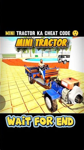 Mini tractor ka cheat code mil gya 😱 #indianbikedriving3d #viralshort #tractor #shorts