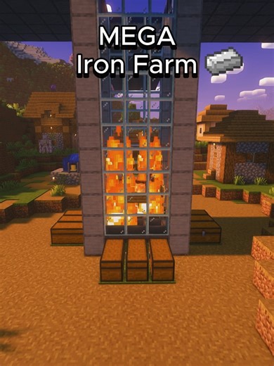 Building a Mega Iron Farm in Minecraft