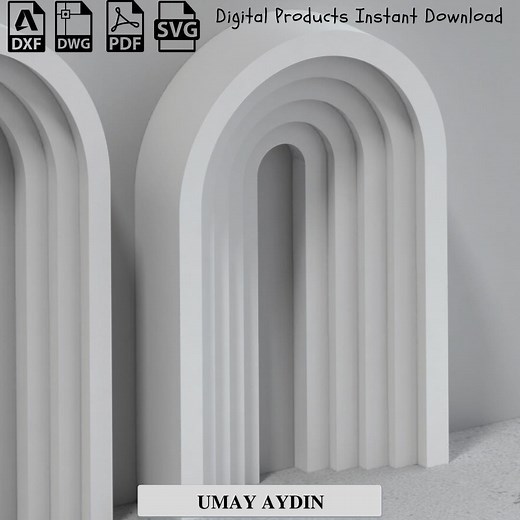 Ripple Arch CNC File: 3D Rainbow Backdrop Template (digital Product) - Etsy