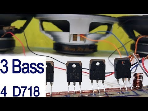 How to make a simple amplifier, make a easy amplifier 4 powerful transistors