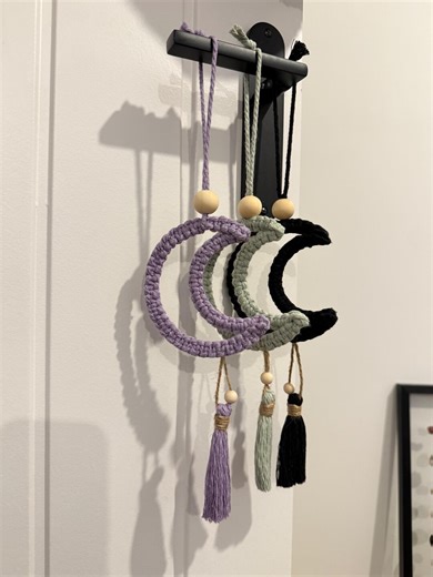 Macrame Crescent Moon Wall Hanging, Boho Moon Decor, Handmade Celestial Wall Decor, Moon Ornament, Boho Home Decoration - Etsy