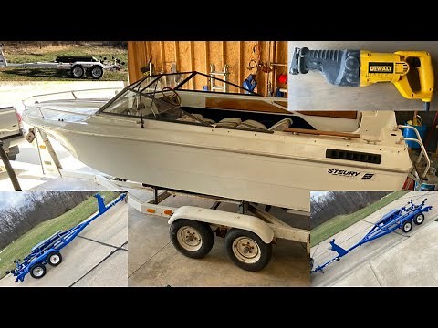 How to Dispose of a Fiberglass Boat / Cut up a Boat / and trailer Reno results