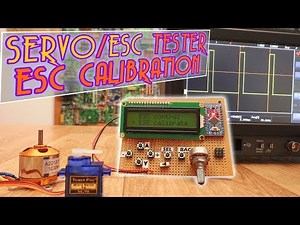 Servo tester + menu + ESC calibration