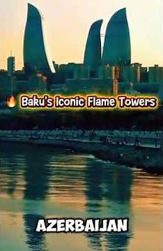 Baku's Iconic Flame Towers 🔥 | Day ☀️ or Night 🌙? #azerbaijan #travel #nature #flametowers #baku