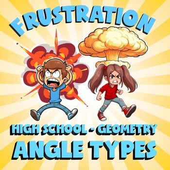 Angle Types FRUSTRATION Math Game - No Prep Geometry Review Activity