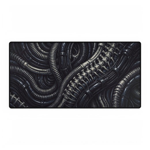 Biomechanical Alien Desk Mat | Xenomorph Style Sci-fi Horror Gaming Mousepad | Industrial Skeleton Horror Movie | Extra-large Desk Pad 16x32 - Etsy