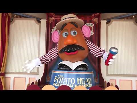 Talking/Singing Mr Potato Head at California Adventure, DCA! (filmed prior to park closing)
