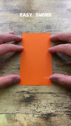 ORIGAMI SWORD #sword #origamisword #origamiworld #origamitutorial #origami #crafts #diysword