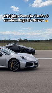 Were you expecting a six cylinder 911 to beat a 16 cylinder Bugatti? 🤔 #Bugatti #Porsche | Horsepower Hunters