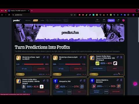 How to create an arbitrage bot using claude for Predict.fun BTC 5 minute market Part 1