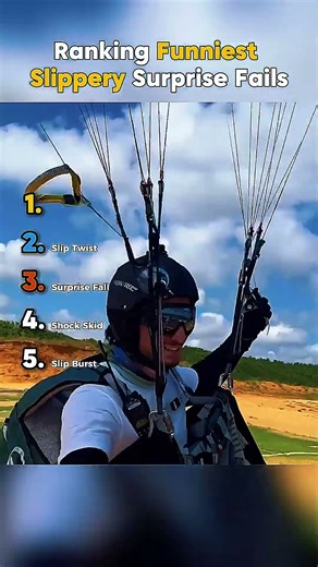 Ranking Funniest Slippery Surprise Fails P.2 || #shorts #ranking #rankingshorts #bestmoments