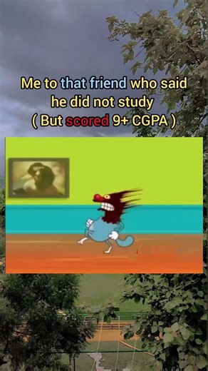 Sarcastic Humor on Instagram: "Me to that friend who said he did not study ( But scored 9+ CGPA ) Engineering College #college #engineering #friend #study #marks"
