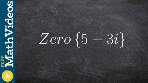 Writing the formula of a polynomial given complex zeros