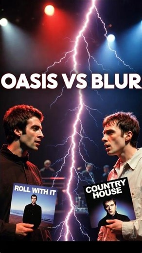 Oasis vs Blur: war of singles #Oasis #Blur #Britpop #RivalRock #OasisVsBlur #1995 #LiamGall
