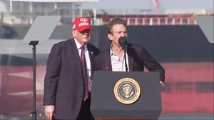 Dennis Quaid joined President Trump at his Corpus Christi rally