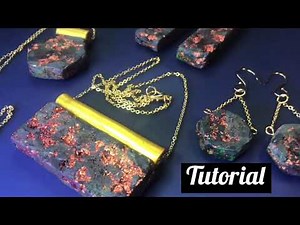 POLYMER CLAY EARRINGS AND PENDANTS. VOLCANIC LAVA ROCK. FAUX STONE JEWELRY.