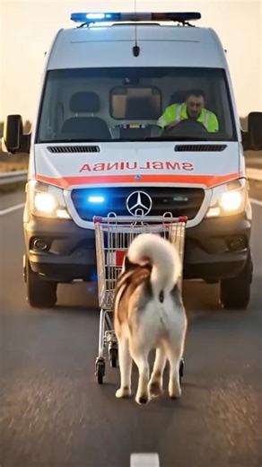 The Four-Legged Hero: Husky Leads the Way to Rescue a White Cat! #nmlive 🎬This video was produced by Network Media and BlueAxis | The Imaginary Art Exhibit
