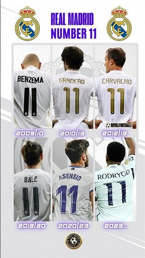 Every Football Player to Wear Number 11 For Real Madrid ✨ #shorts #football #realmadrid #madrid