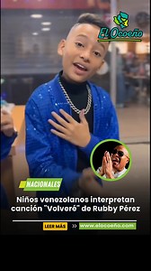 163K views · 7.9K reactions | Niños venezolanos interpretan canción "Volveré" de Rubby Pérez | ElOcoeño.com | Facebook