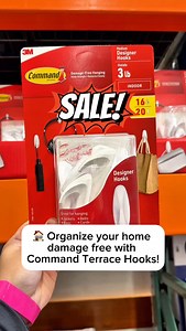 Organize your home damage free with @command Terrace Hooks! Find...