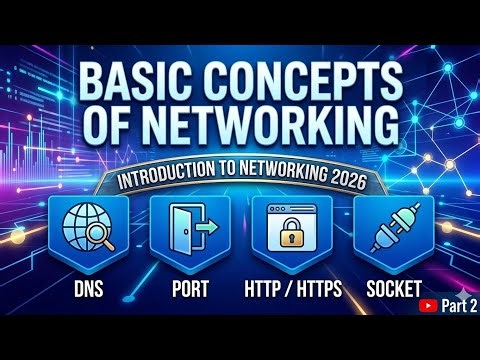 Basic Concepts of Networking | Introduction to Networking 2026 | DNS | Port | HTTP / HTTPS Socket