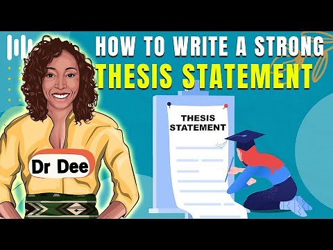 How to write a strong thesis statement I essay writing I with an example