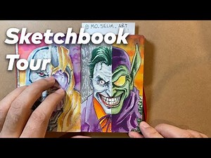 Sketchbook Tour of DC vs MARVEL COPIC Marker Art