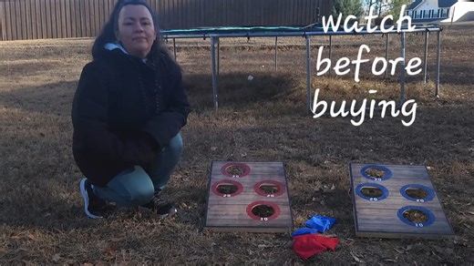 Watch Corn Hole Toss Game for Adults Review on Amazon Live