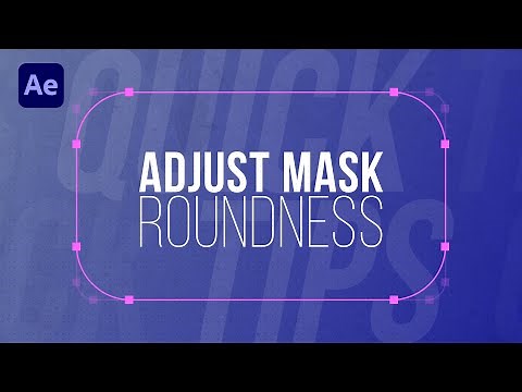 After Effects Tutorial: Adjust Mask Roundness