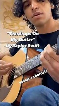 Attempting Teardrops On My Guitar by Taylor Swift | Chords + Vocals #taylorswift #guitar