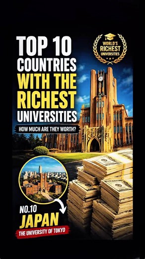 🔥 Top 10 Countries With The Richest Universities In The World 🌍💰