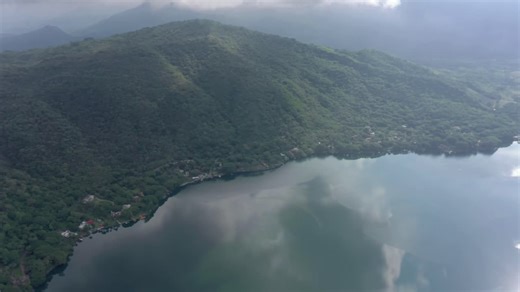 Aerial View of Lake at Dusk - Free Stock Video