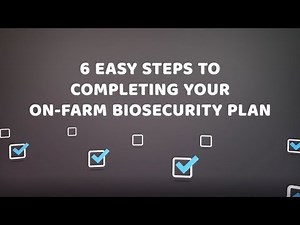 6 easy steps to completing your on-farm biosecurity plan