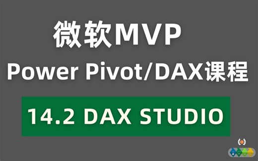 Power Pivot/DAX 全球最受欢迎付费课程 14.2 DAX Studio