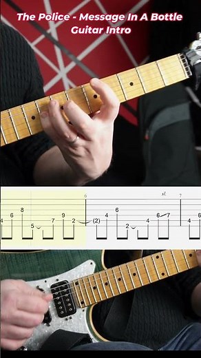 #Tutorial The Police Message In A Bottle Guitar Intro #guitar #guitarlesson #guitartutorial