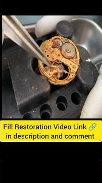 Can This Rusted Watch Be Saved? #Restoration #shorts
