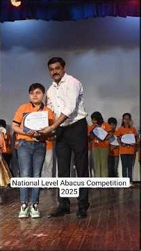 National Level Abacus Competition 2025 | #abacus #kids #competition #ytshorts