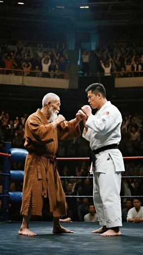 Aged Shaolin Master vs Japanese Karate Fighter in the Grand Arena! #shaolinmaster #karatefighter #grandarena #martialartsreels #epicshowdown #reelsviral #actionreels #fightclip #viral2025 #crowdarena #trendingreels | Justien