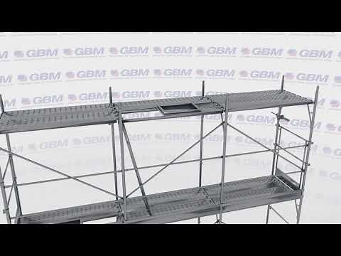 3D assembling instruction for pin-type scaffolding