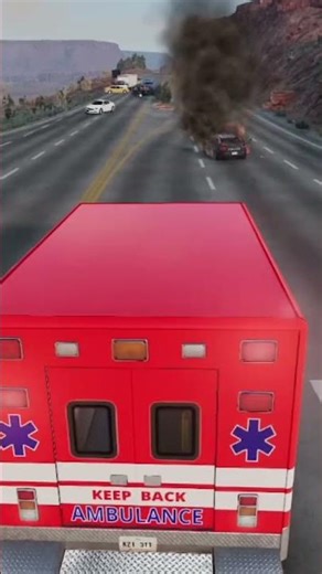 Epic Connected Crashes in BeamNG.drive – 🚔🚒🚑💥