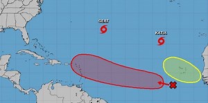 Tropical depression forecast to form this week could head toward Caribbean; another wave forecast to emerge