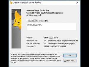 Uninstall and Remove Visual FoxPro 9