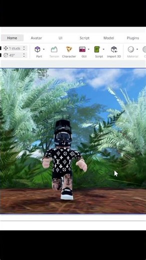Building a Realistic Forest in Roblox 🌲#shorts #roblox