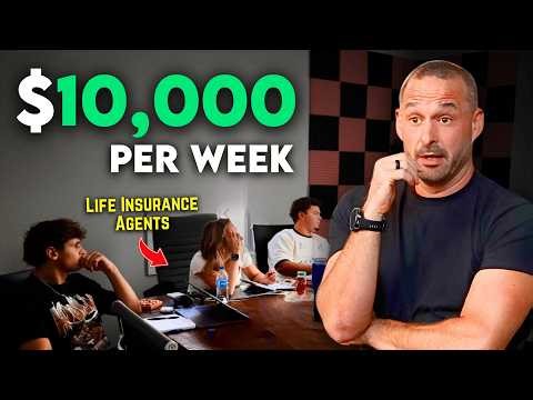 I Taught Insurance Agents How To Make $10,000 PER WEEK