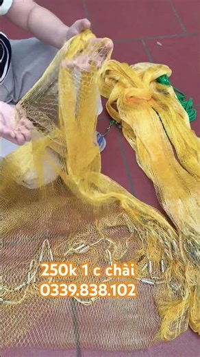 Golden silk fishing net
